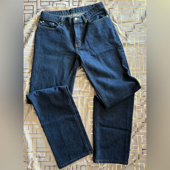 Dark Blue Denim Jeans - Picture 2 of 8